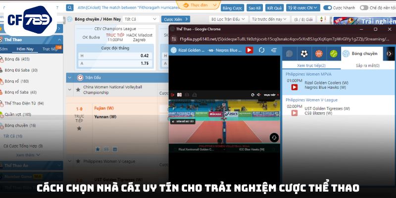 Cách chọn nhà cái uy tín cho trải nghiệm cược thể thao
